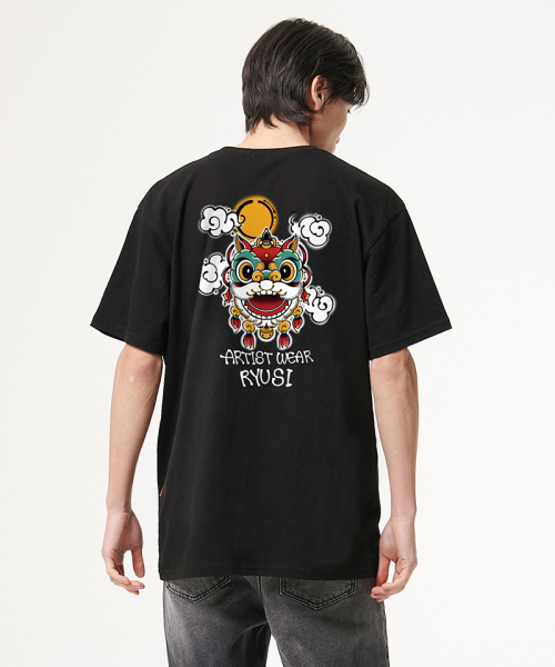 ARTISTWEAR（アーティストウェア）の「[ATW x RUYSI] ヘテ 半袖Tシャツ_BK（Tシャツ/カットソー・レディース・ブラック・XX-LARGE/LARGE/MEDIUM/X-LARGE/XXXX-LARGE）」の3枚目の写真