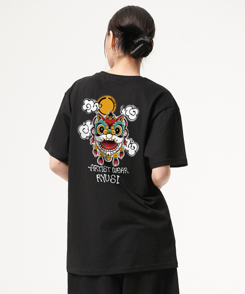 ARTISTWEAR（アーティストウェア）の「[ATW x RUYSI] ヘテ 半袖Tシャツ_BK（Tシャツ/カットソー・レディース・ブラック・XX-LARGE/LARGE/MEDIUM/X-LARGE/XXXX-LARGE）」の5枚目の写真