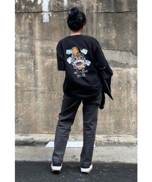 ARTISTWEAR（アーティストウェア）の「[ATW x RUYSI] ヘテ 半袖Tシャツ_BK（Tシャツ/カットソー・レディース・ブラック・XX-LARGE/LARGE/MEDIUM/X-LARGE/XXXX-LARGE）」の15枚目の写真