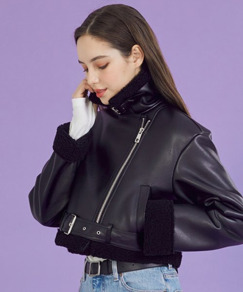 Asclo Youth Over Fit Crop Blazer 黒 オーバーフィットクロップジャケット Youth Over Fit Crop Blazer
