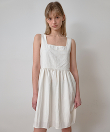 LAMINEZ（ラミネズ）の「スクエアベルミニドレス - アイボリー（ワンピース）」