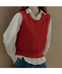 Dreamy Vest Knitwear _ Red