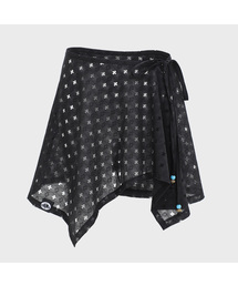 PLASMASPHERE（プラズマスフィア）の「プラスレースレイヤードラップスカート_ブラック（スカート）」