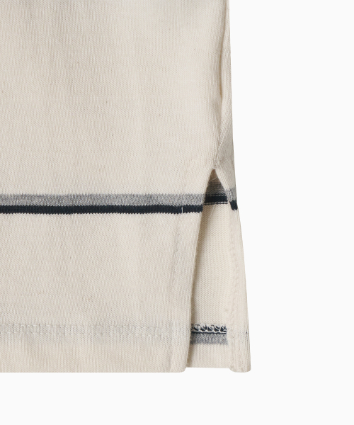 MENASOO(ミナス)の「MNS Striped Cotton Collar T Shirt_Ivory(ポロシャツ・レディース・アイボリー・F)」の19枚目の写真
