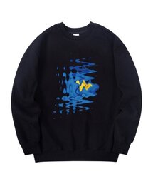 ウェーブフラワースウェット ブラック