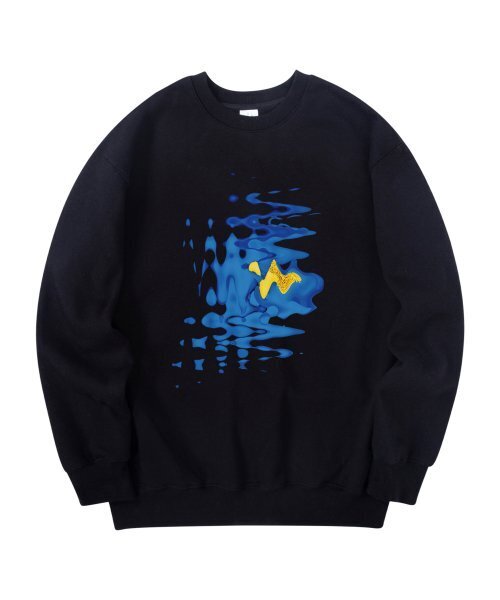 RADINEO(ラディネオ)の「ウェーブフラワースウェット ブラック(スウェット・メンズ・その他・LARGE/MEDIUM/X-LARGE)」の1枚目の写真