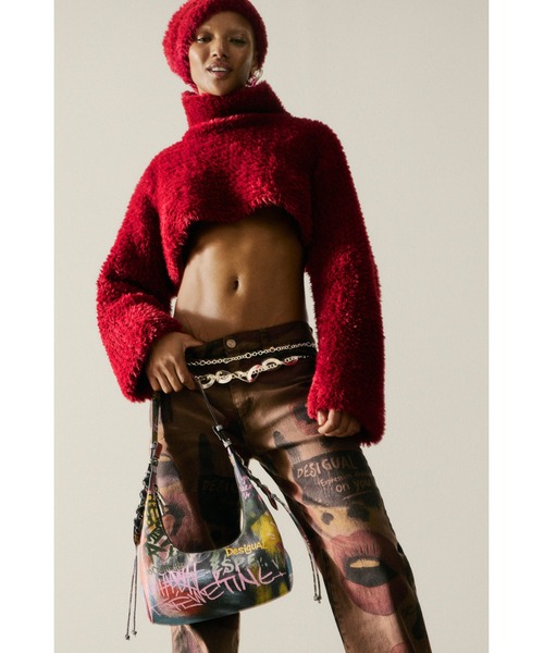 Desigual（デシグアル）の「グラフィック プリント デニムパンツ（デニムパンツ・レディース・ブラウン・34/36/38/40/42/44）」の3枚目の写真