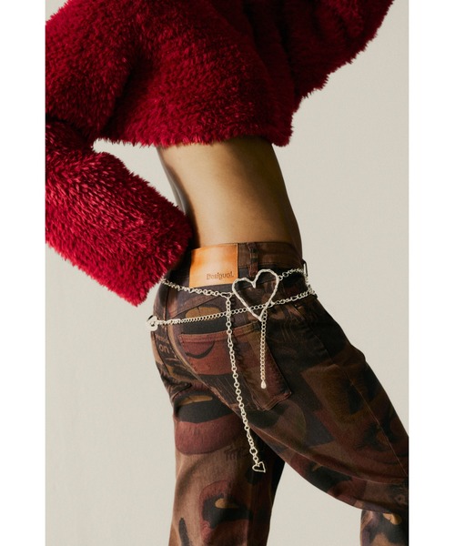 Desigual（デシグアル）の「グラフィック プリント デニムパンツ（デニムパンツ・レディース・ブラウン・34/36/38/40/42/44）」の4枚目の写真