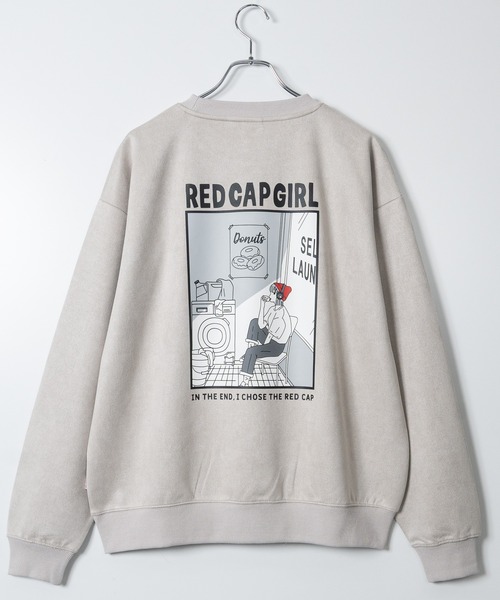 Red Cap Girl（レッドキャプガール）の「【a-r】〔RedCapGirl/レッドキャップガール〕カットスウェード ラバープリント クルーネックスウェット（スウェット・メンズ・チャコールグレー/ブルー/ミント/ライトグレー・MEDIUM/LARGE）」の22枚目の写真