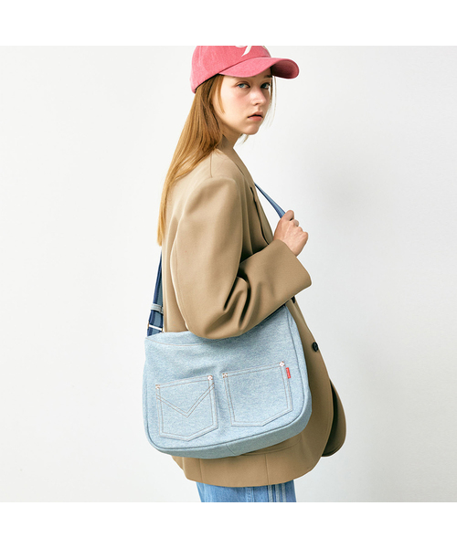 MCLANEE(マックラニー)の「985エンボ ショルダー&クロスバッグ(メッセンジャーバッグ・レディース・ダークブルー/ライトブルー/ブラック/ブルー・ONE SIZE)」の2枚目の写真