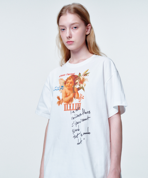 2113 STUDIO(イイルイルサムスタジオ)の「ルーズフィットTシャツフラワーエンジェル(Tシャツ/カットソー・レディース・その他・FREE)」の1枚目の写真