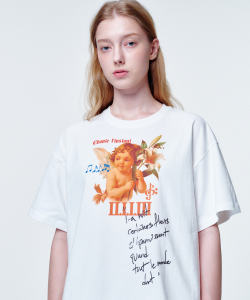 2113 STUDIO(イイルイルサムスタジオ)の「ルーズフィットTシャツフラワーエンジェル(Tシャツ/カットソー・レディース・その他・FREE)」の3枚目の写真