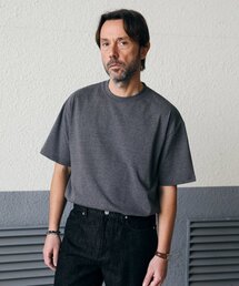 プレミアムシングルセミオーバーフィットTシャツチャコール