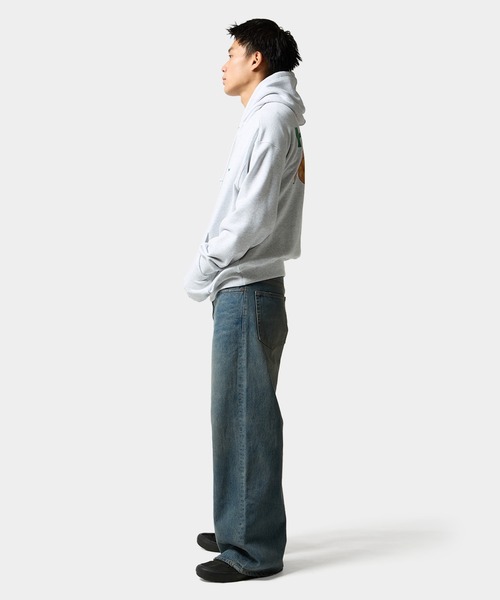HUF(ハフ)の「PEACHY HOODIE(パーカー・メンズ・ピンク系その他/ブラック/アッシュ・S/XXL/XL/L/M)」の4枚目の写真