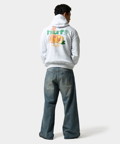 HUF(ハフ)の「PEACHY HOODIE(パーカー・メンズ・ピンク系その他/ブラック/アッシュ・S/XXL/XL/L/M)」の5枚目の写真