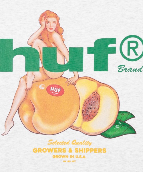 HUF(ハフ)の「PEACHY HOODIE(パーカー・メンズ・ピンク系その他/ブラック/アッシュ・S/XXL/XL/L/M)」の11枚目の写真