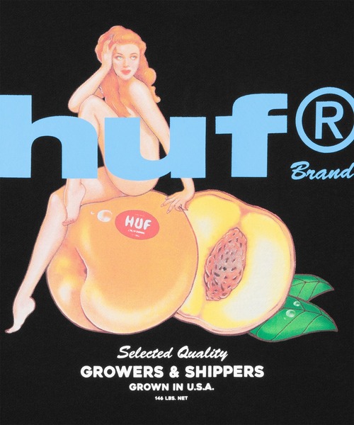 HUF(ハフ)の「PEACHY HOODIE(パーカー・メンズ・ピンク系その他/ブラック/アッシュ・S/XXL/XL/L/M)」の9枚目の写真