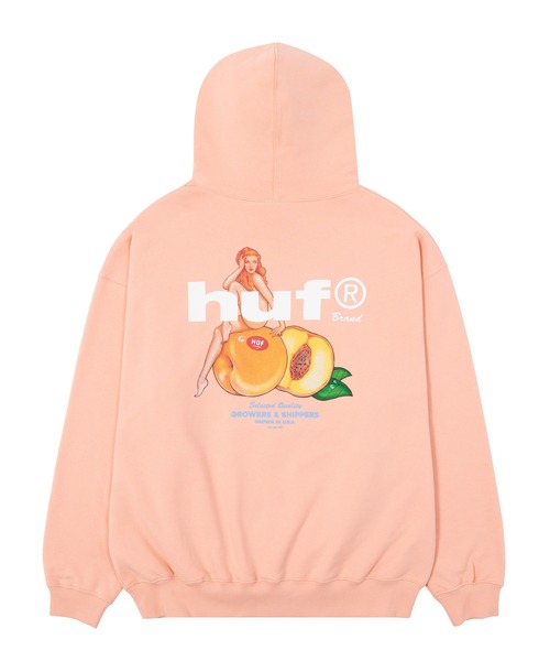 HUF(ハフ)の「PEACHY HOODIE(パーカー・メンズ・ピンク系その他/ブラック/アッシュ・S/XXL/XL/L/M)」の19枚目の写真