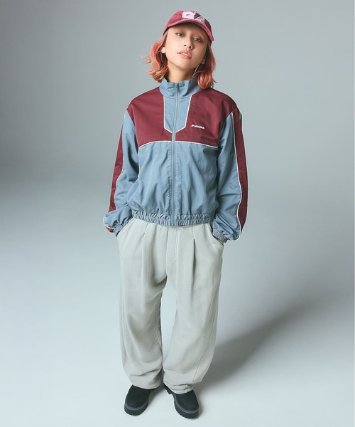 X-girl（エックスガール）の「PIGMENT DYED SCRIPT LOGO SWEATPANTS（スウェットパンツ・レディース・ピンク/ブラック/グレー・S/M）」の15枚目の写真