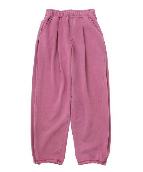 X-girl（エックスガール）の「PIGMENT DYED SCRIPT LOGO SWEATPANTS（スウェットパンツ・レディース・ピンク/ブラック/グレー・S/M）」の21枚目の写真