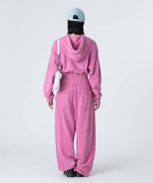 PIGMENT DYED SCRIPT LOGO SWEATPANTS（スウェットパンツ）｜X-girl
