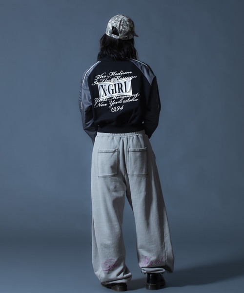 PIGMENT DYED SCRIPT LOGO SWEATPANTS（スウェットパンツ）｜X-girl