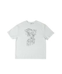 SENIK（セニク）の「Wavy 13th pigment t-shirts - Light grey（Tシャツ/カットソー）」