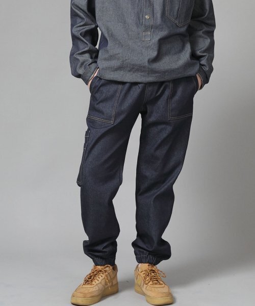 SAINTCREW(セントクルー)の「ストレートツーレイヤーカーゴジョガーパンツ ST2-309CJ デニムインディゴ(デニムパンツ・メンズ・その他・MEDIUM/LARGE/X-LARGE)」の2枚目の写真