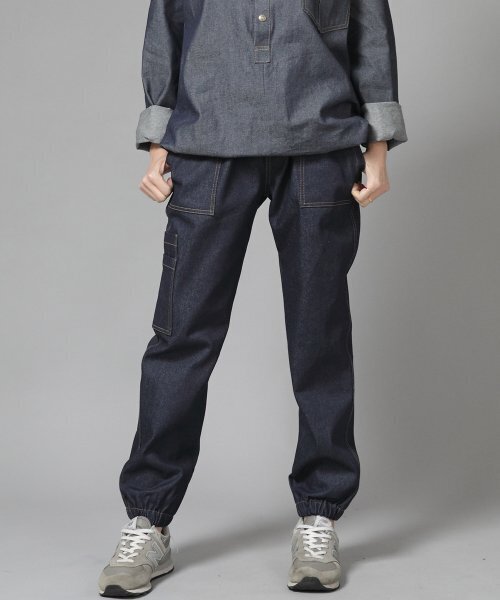 SAINTCREW(セントクルー)の「ストレートツーレイヤーカーゴジョガーパンツ ST2-309CJ デニムインディゴ(デニムパンツ・メンズ・その他・MEDIUM/LARGE/X-LARGE)」の4枚目の写真