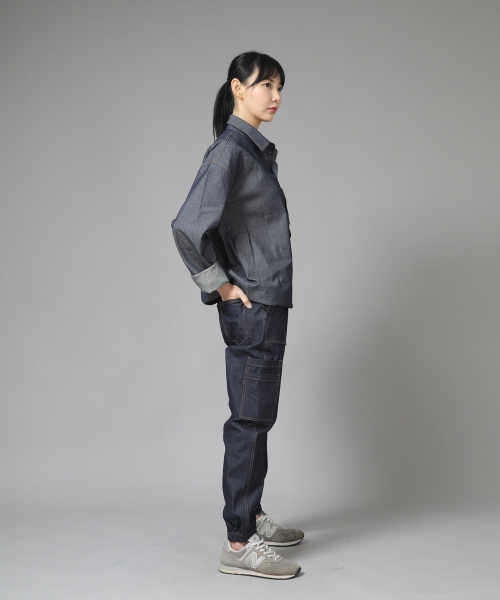 SAINTCREW(セントクルー)の「ストレートツーレイヤーカーゴジョガーパンツ ST2-309CJ デニムインディゴ(デニムパンツ・メンズ・その他・MEDIUM/LARGE/X-LARGE)」の7枚目の写真