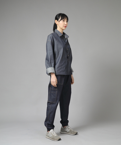 SAINTCREW(セントクルー)の「ストレートツーレイヤーカーゴジョガーパンツ ST2-309CJ デニムインディゴ(デニムパンツ・メンズ・その他・MEDIUM/LARGE/X-LARGE)」の8枚目の写真