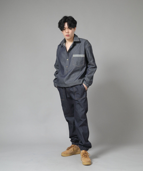 SAINTCREW(セントクルー)の「ストレートツーレイヤーカーゴジョガーパンツ ST2-309CJ デニムインディゴ(デニムパンツ・メンズ・その他・MEDIUM/LARGE/X-LARGE)」の10枚目の写真