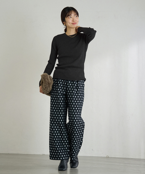 セール】EXメリノリブ クルーネックプルオーバー（ニット/セーター