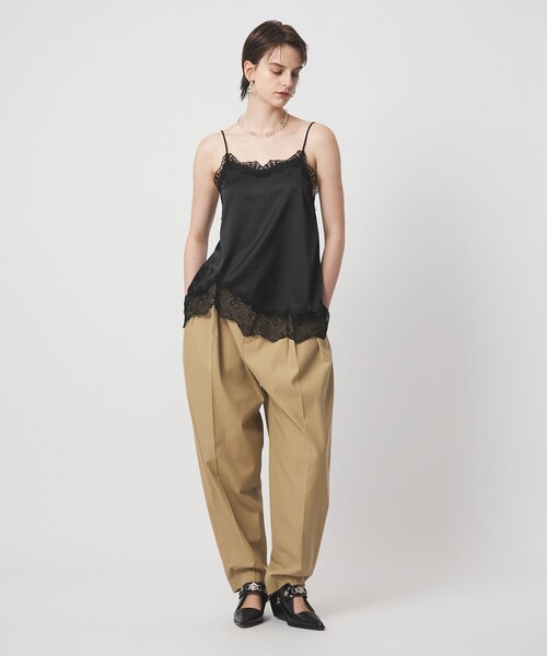 ASTRAET（アストラット）の「＜ASTRAET＞サテン レース コンビ キャミソール（シャツ/ブラウス・レディース・ブラック/オレンジ・FREE）」の5枚目の写真