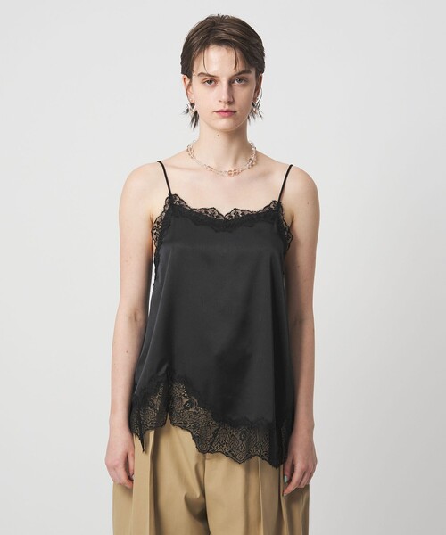 ASTRAET（アストラット）の「＜ASTRAET＞サテン レース コンビ キャミソール（シャツ/ブラウス・レディース・ブラック/オレンジ・FREE）」の11枚目の写真