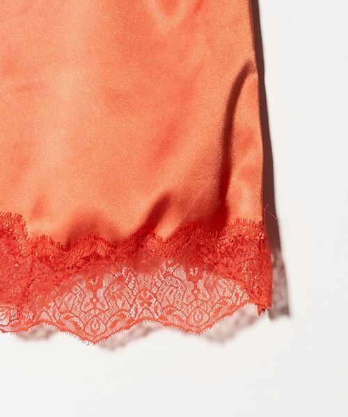 ASTRAET（アストラット）の「＜ASTRAET＞サテン レース コンビ キャミソール（シャツ/ブラウス・レディース・ブラック/オレンジ・FREE）」の18枚目の写真