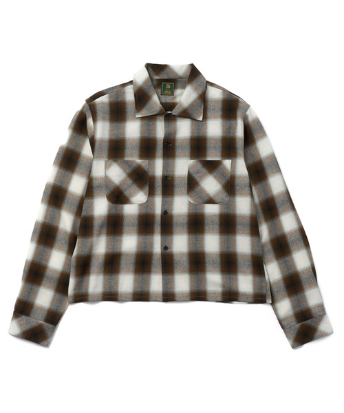 Noen（ノエン）の「オンブレチェックシャツ（シャツ/ブラウス・メンズ・レッド/ブラウン/ブラック/ブルー・MEDIUM/X-LARGE/LARGE）」の6枚目の写真