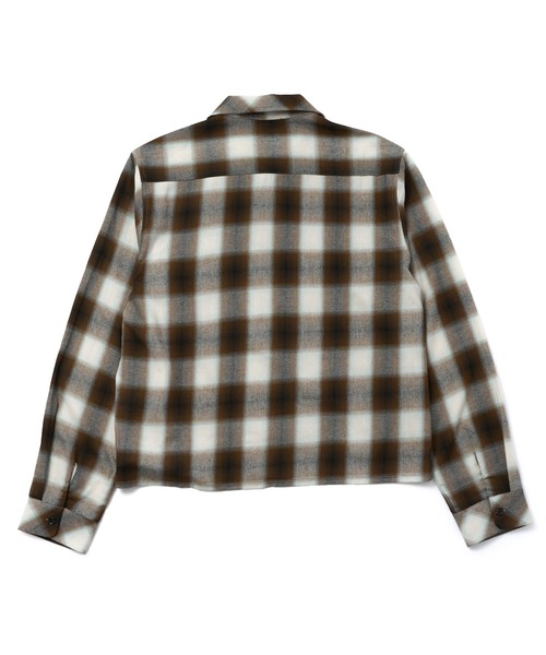 Noen(ノエン)の「オンブレチェックシャツ(シャツ/ブラウス・メンズ・レッド/ブラウン/ブラック/ブルー・MEDIUM/X-LARGE/LARGE)」の14枚目の写真