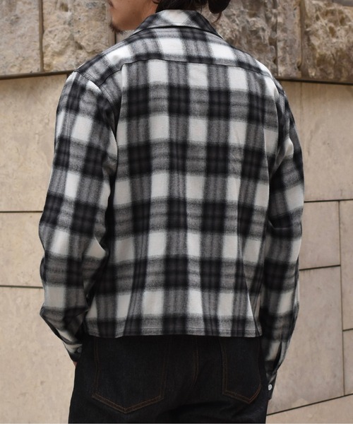 Noen（ノエン）の「オンブレチェックシャツ（シャツ/ブラウス・メンズ・レッド/ブラウン/ブラック/ブルー・MEDIUM/X-LARGE/LARGE）」の11枚目の写真