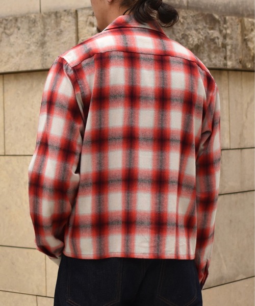 Noen（ノエン）の「オンブレチェックシャツ（シャツ/ブラウス・メンズ・レッド/ブラウン/ブラック/ブルー・MEDIUM/X-LARGE/LARGE）」の20枚目の写真