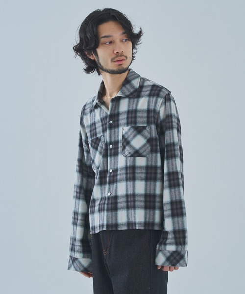 オンブレチェック ヌーングーンズ GOONS NOON シャツ Goons Noon おまけ付き！ トップス