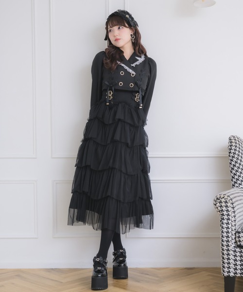 ROJITA（ロジータ）の「テーラードドッキングワンピース（ワンピース・レディース・その他/ブラック/ベージュ・FREE）」の5枚目の写真