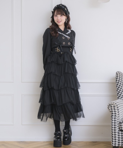 ROJITA（ロジータ）の「テーラードドッキングワンピース（ワンピース・レディース・その他/ブラック/ベージュ・FREE）」の6枚目の写真