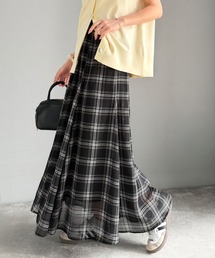 classicalelf（クラシカルエルフ）の「シアーで抜け感◎どんなコーデも軽やかに決まる。アソート柄フレアスカート（スカート）」