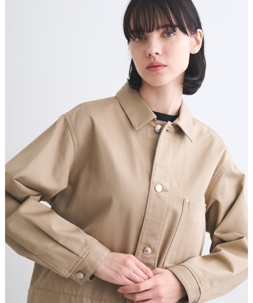 Traditional Weatherwear（トラディショナルウェザーウェア）の「WORK JACKET 201（ブルゾン・レディース・ブラック/ネイビー・34/32）」の3枚目の写真