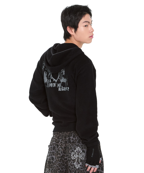 AAKAM（アーカム）の「Incision Terry Zip-Up Hoodie (Black)（パーカー・レディース・その他・1/2）」の15枚目の写真