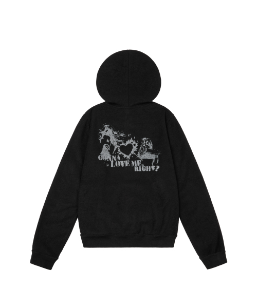 AAKAM（アーカム）の「Incision Terry Zip-Up Hoodie (Black)（パーカー・レディース・その他・1/2）」の19枚目の写真