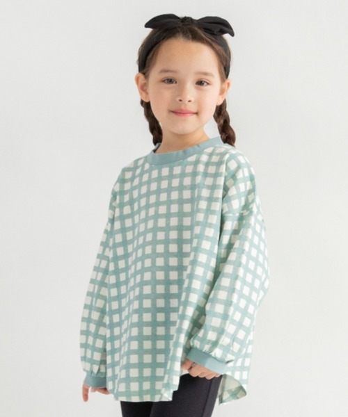 DRC branshes(ディーアールシーブランシェス)の「【WEB限定/DRC】総柄長袖Tシャツ(Tシャツ/カットソー・キッズ・オリーブ/オフホワイト/ピンク/ブラウン/ブルーグレー/ブラック・100/120/110/140/150/130)」の5枚目の写真