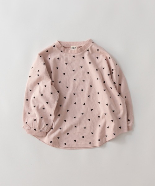 DRC branshes(ディーアールシーブランシェス)の「【WEB限定/DRC】総柄長袖Tシャツ(Tシャツ/カットソー・キッズ・オリーブ/オフホワイト/ピンク/ブラウン/ブルーグレー/ブラック・100/120/110/140/150/130)」の6枚目の写真