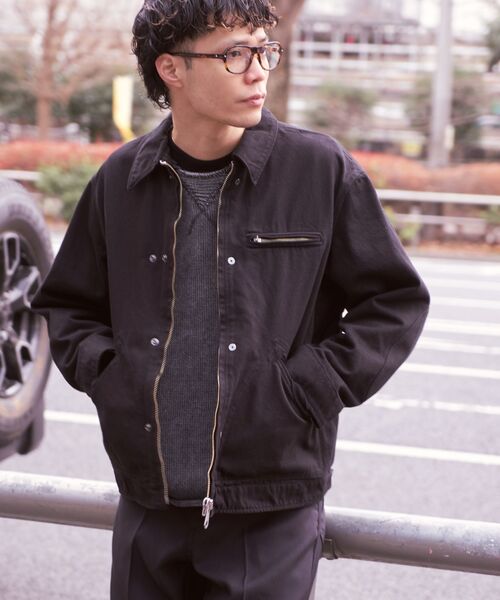 TRIPLEAXE ワークスタイルジャケット ブラック(L) DAIRIKU / ダイリク EX 'Jack' 3PKT Work Jacket（ブルゾン